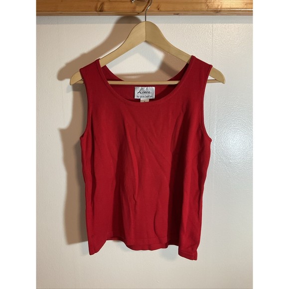 Linea Louis Dell’olio Women’s M Cardigan And Shirt Combo Red Sequin Art to Wear - Picture 8 of 12